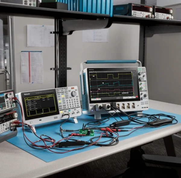 What does an oscilloscope measure?